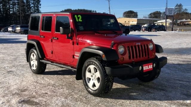 Used 2012 Jeep Wrangler Unlimited Sport with VIN 1C4BJWDG8CL189127 for sale in Hermantown, Minnesota