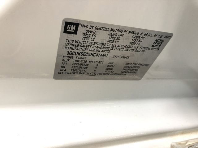 2017 Chevrolet Silverado 1500 LTZ