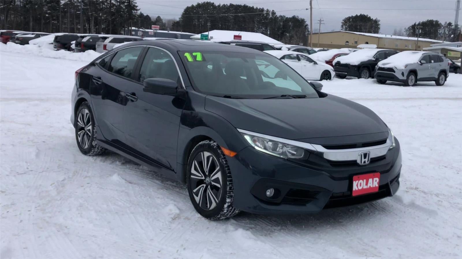 Used 2017 Honda Civic EX-T with VIN 19XFC1F33HE031237 for sale in Hermantown, Minnesota
