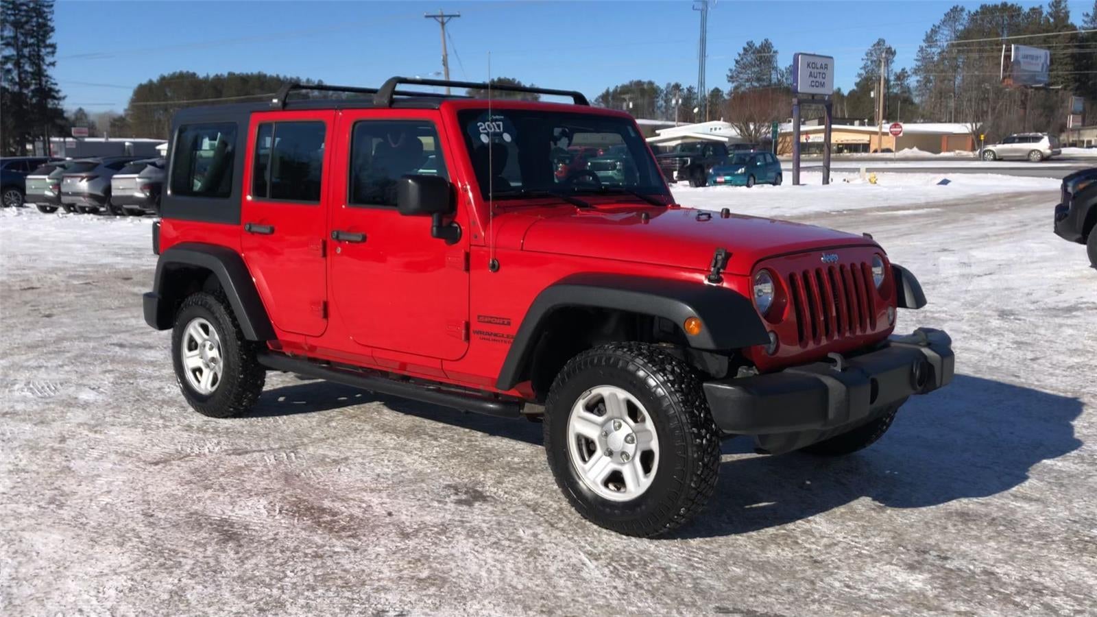 Used 2017 Jeep Wrangler Unlimited Sport with VIN 1C4BJWDG6HL586889 for sale in Hermantown, Minnesota
