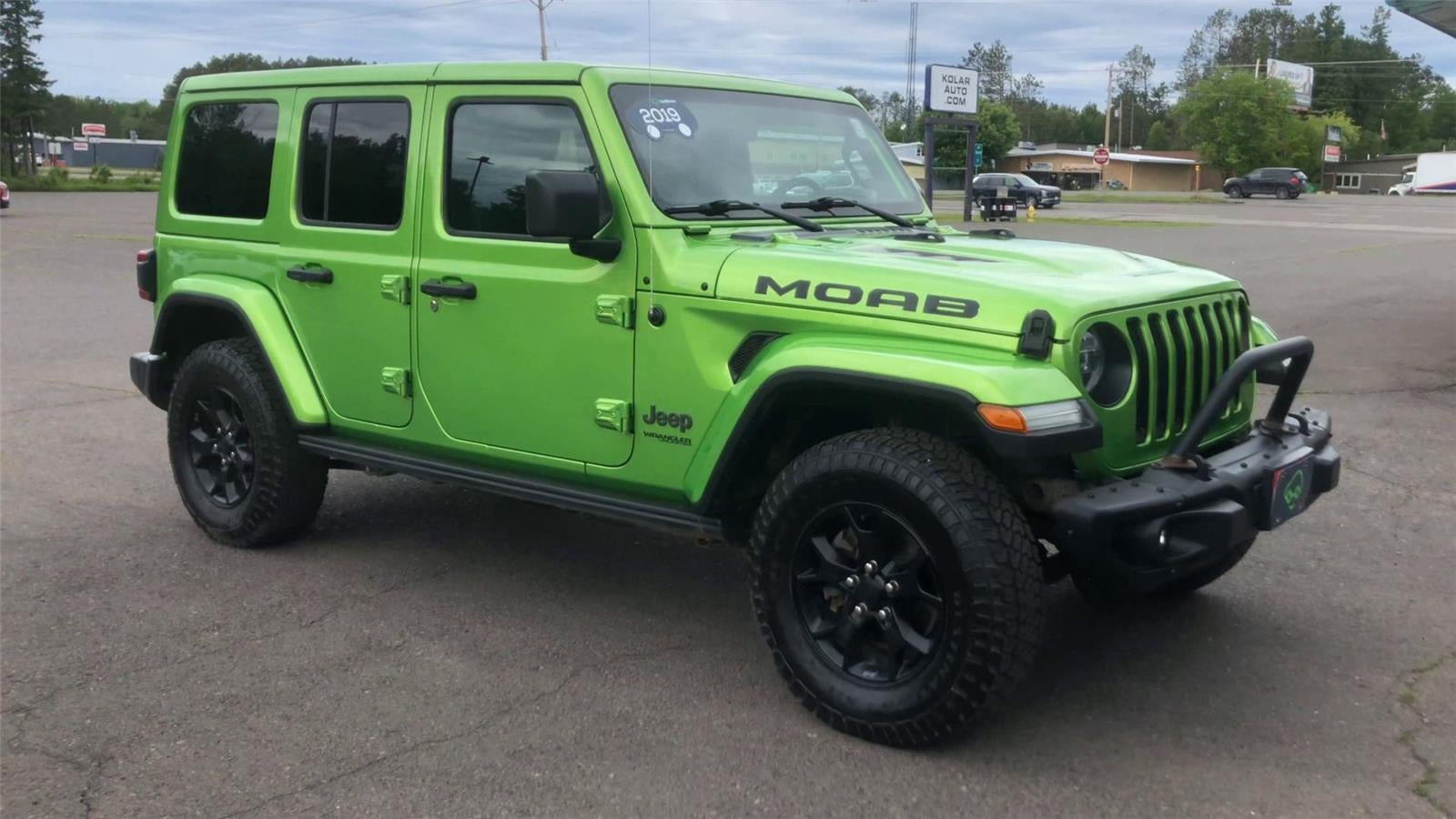Used 2019 Jeep Wrangler Unlimited Moab with VIN 1C4HJXEG7KW529685 for sale in Hermantown, Minnesota