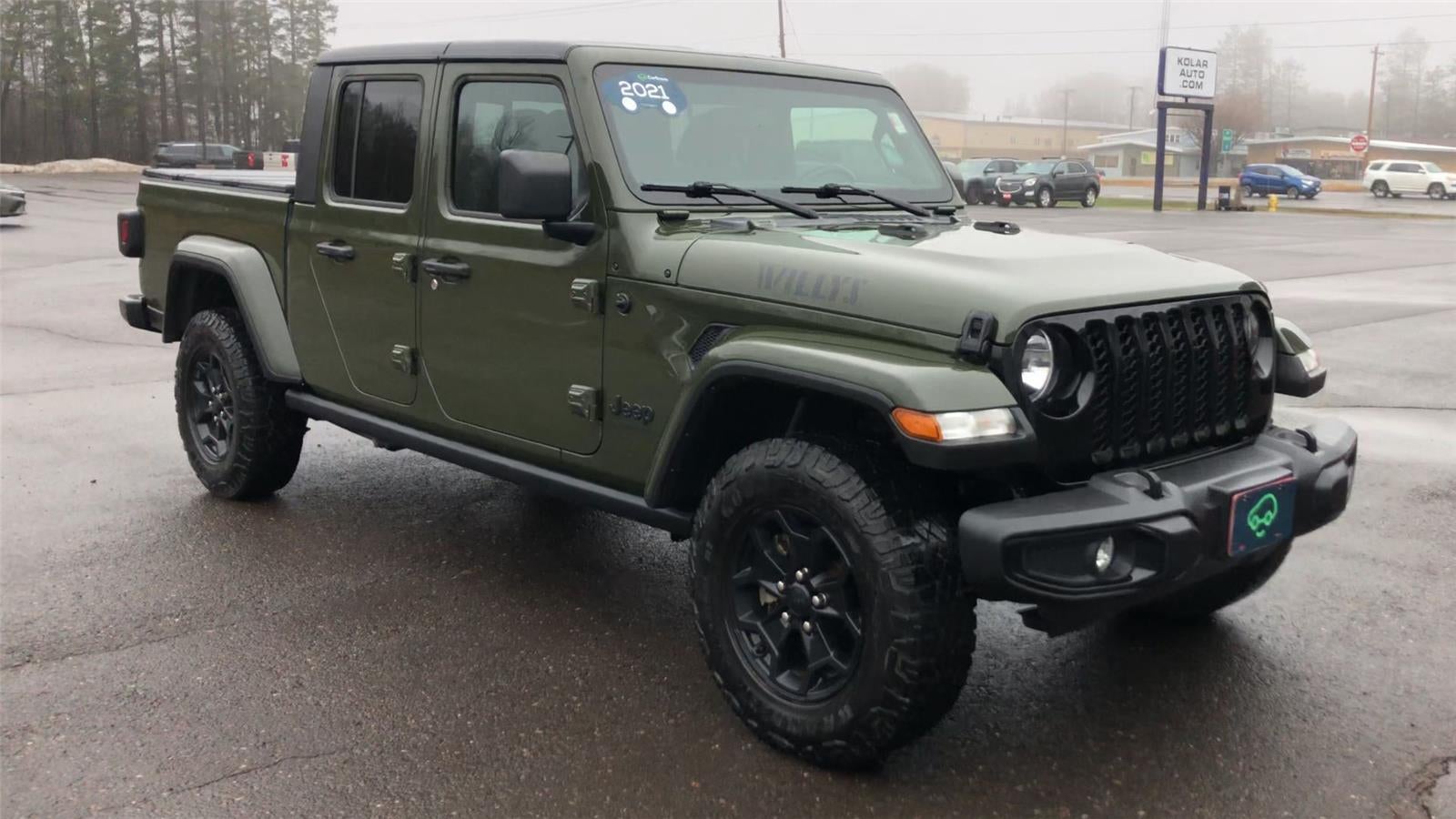 Used 2021 Jeep Gladiator WILLYS with VIN 1C6HJTAG0ML584375 for sale in Hermantown, Minnesota