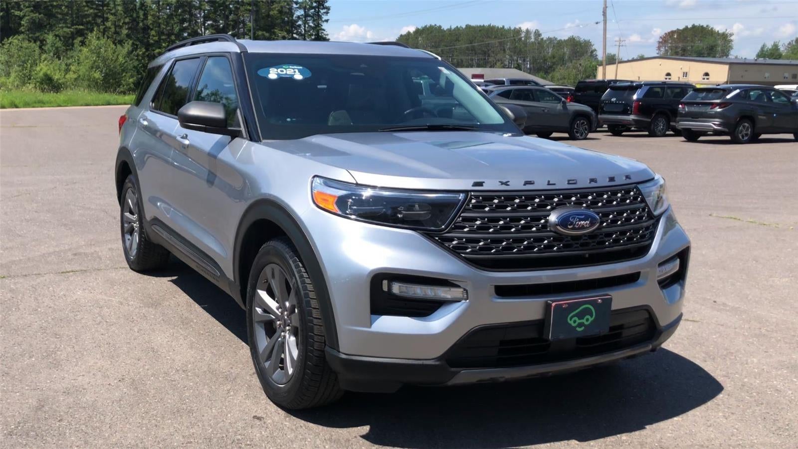 Used 2021 Ford Explorer XLT with VIN 1FMSK8DH6MGB17107 for sale in Hermantown, Minnesota