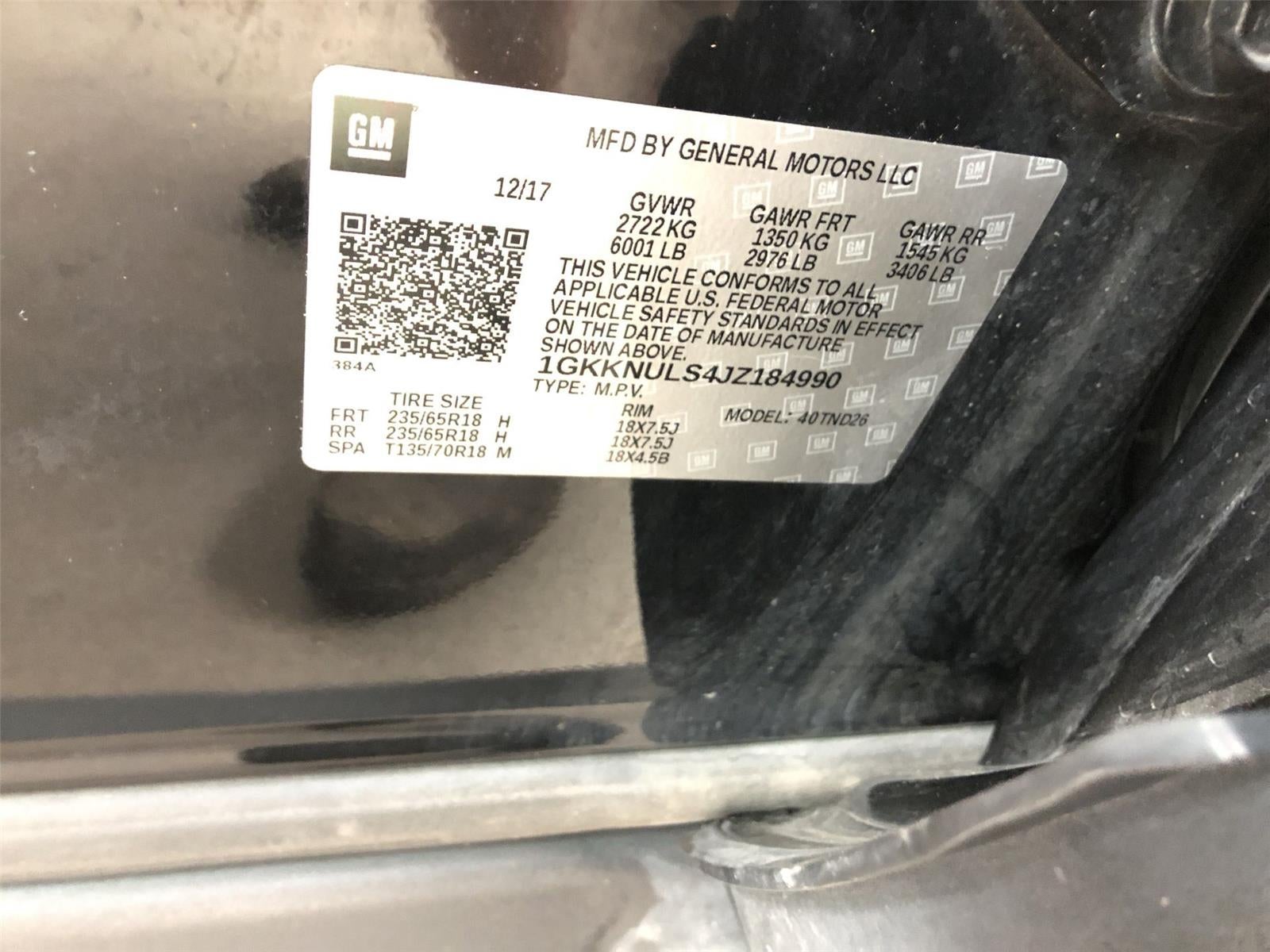 2018 GMC Acadia SLT