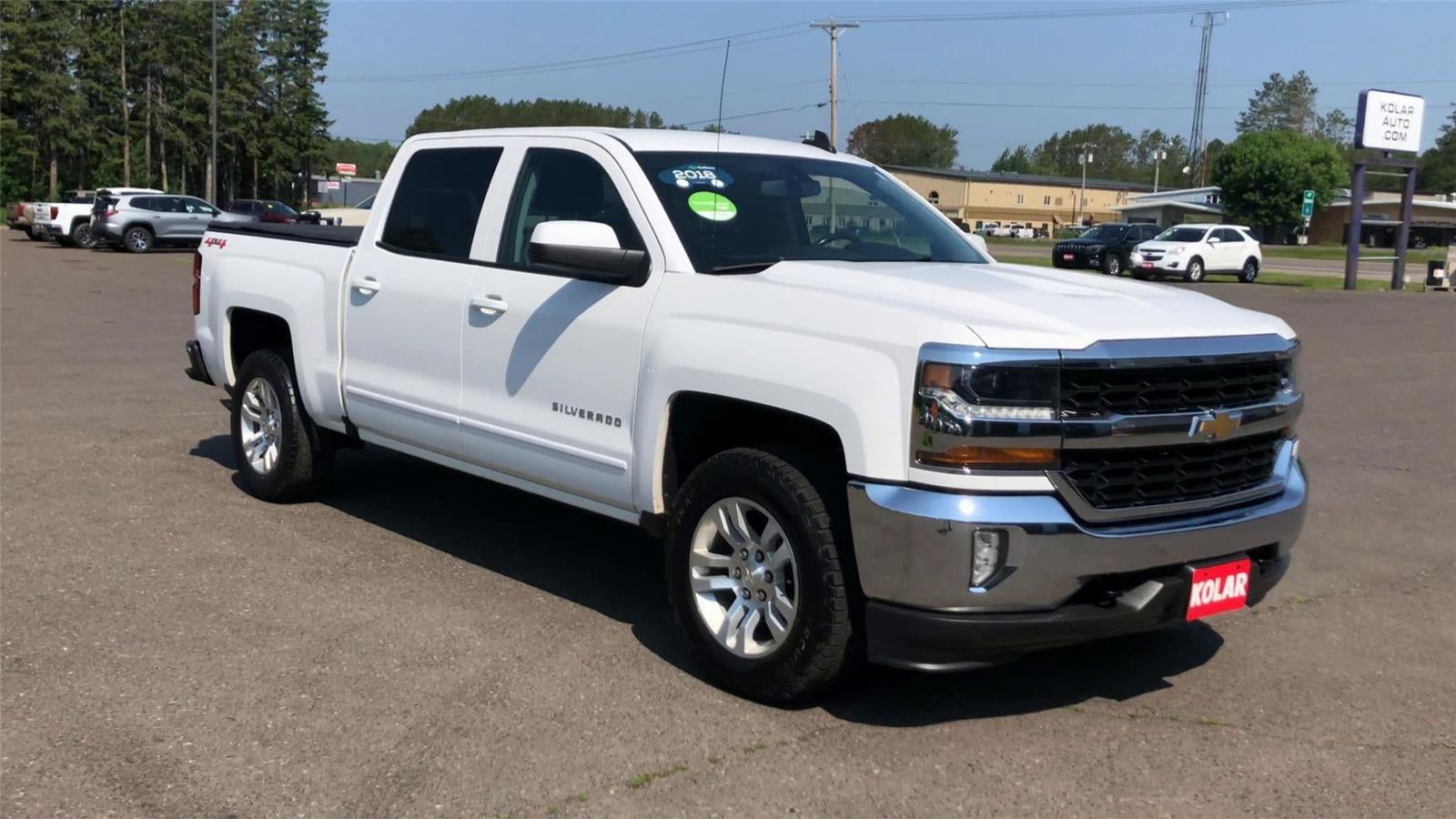 Used 2018 Chevrolet Silverado 1500 LT with VIN 3GCUKREC3JG637108 for sale in Hermantown, Minnesota
