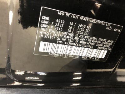 2015 Subaru Legacy 2.5i Premium